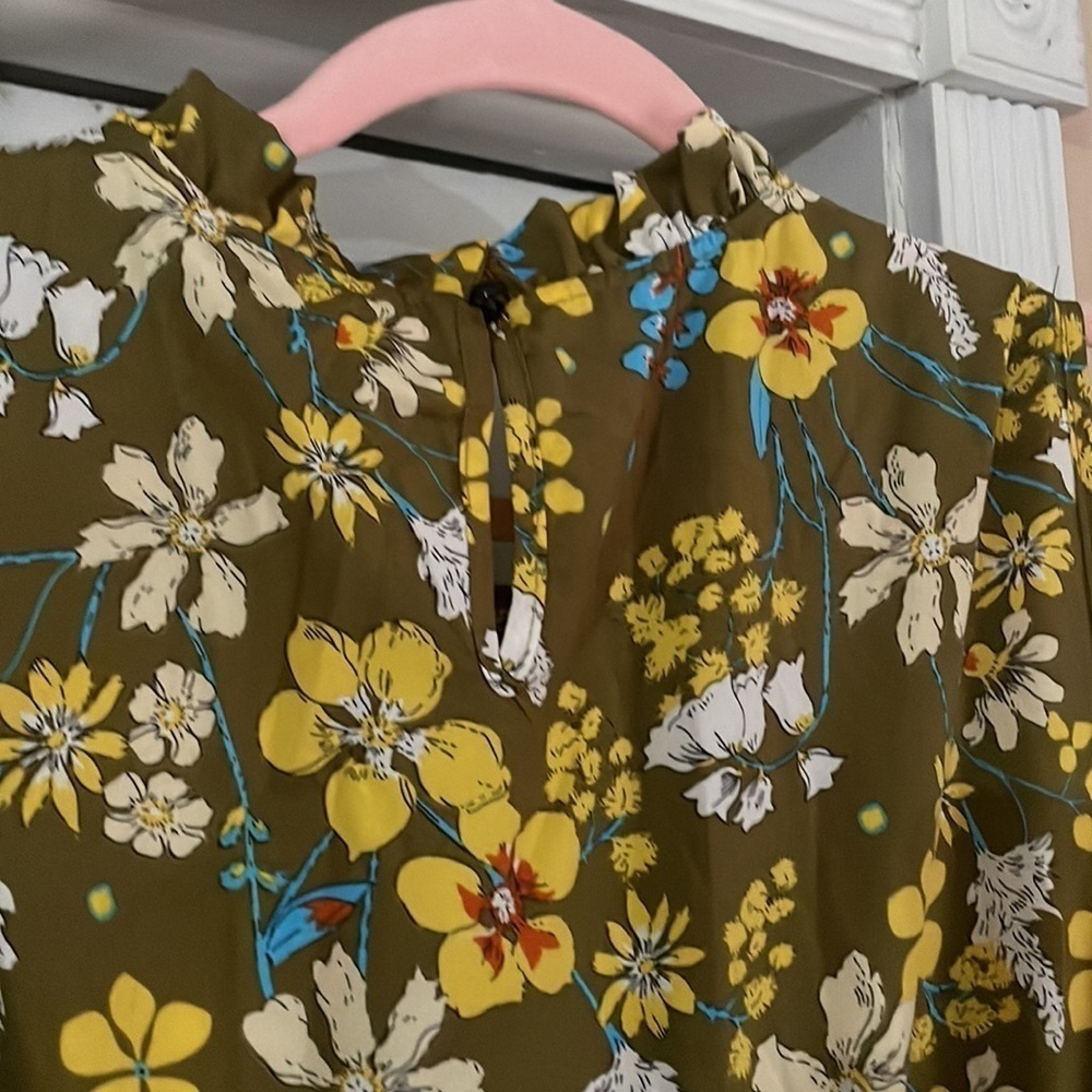 NWT  Floral print ruffle pockets dress  size 22/24 🌸🌺🌹 128 HARD TO FIND - Picture 6 of 6